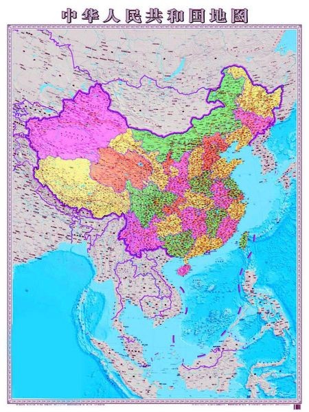 中国竖版地图发行 南海诸岛不再用插图表示图片